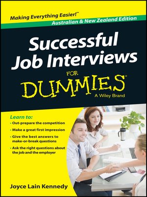 cover image of Successful Job Interviews For Dummies